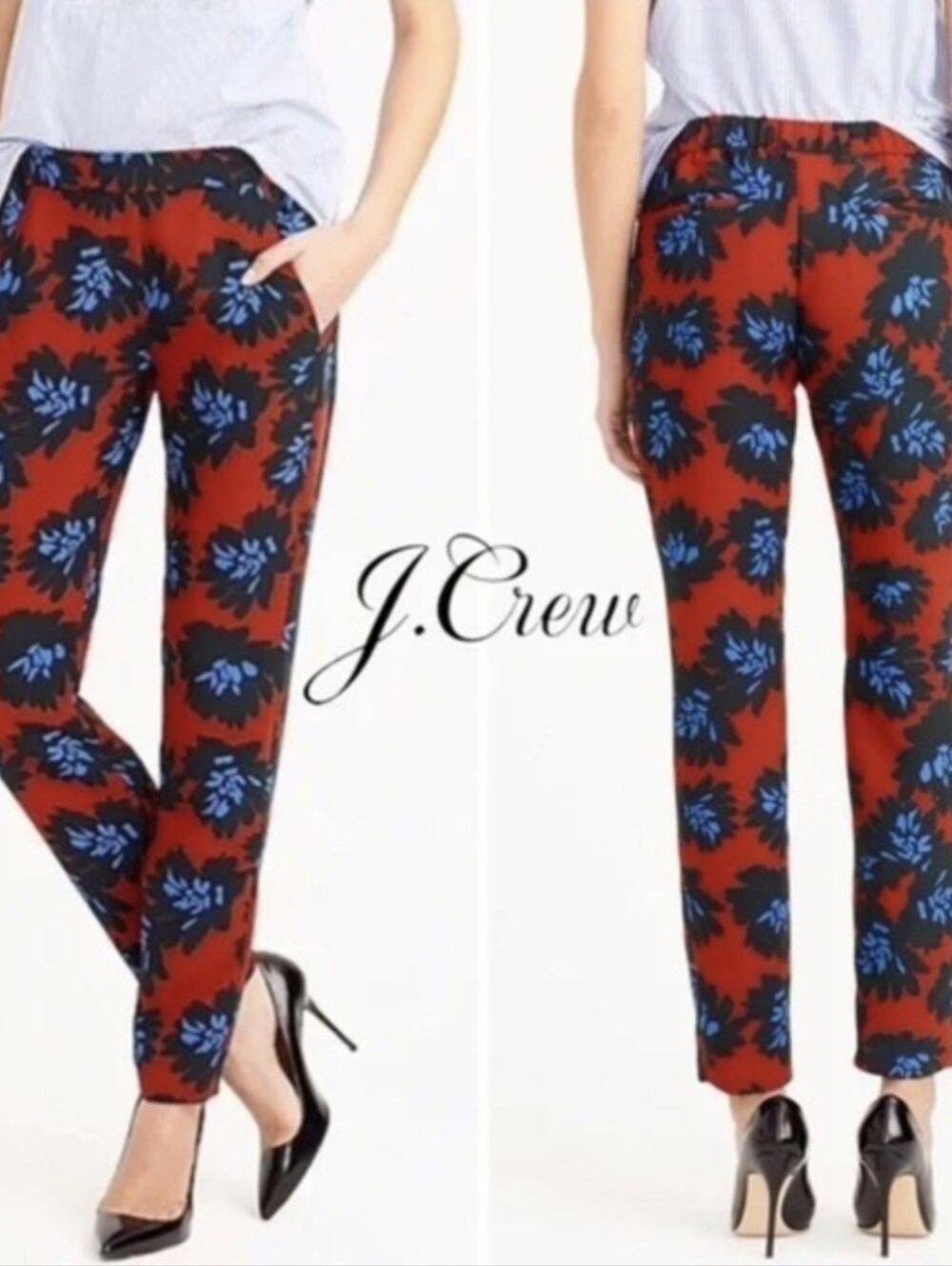 J. Crew Firework floral pant Size 6
